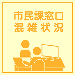 市民課窓口混雑状況