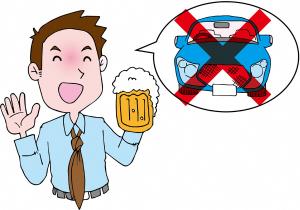 飲酒したら運転しないと断る人