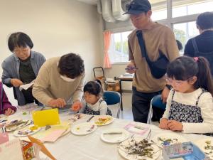 押花はがき体験