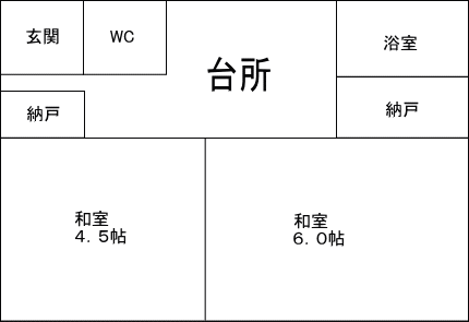 千鳥団地の間取り図