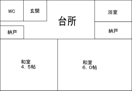 あけぼの団地の間取り図