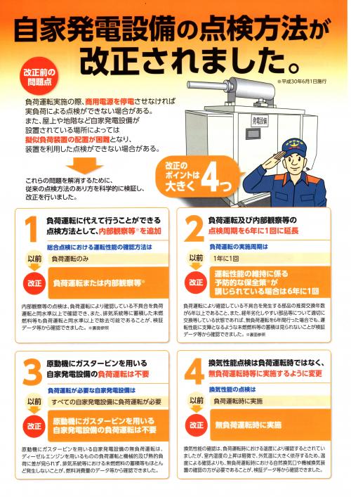 自家発電設備の点検方法