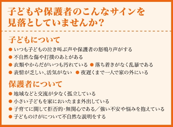 子どもや保護者のこんなサインを見落としていませんか?