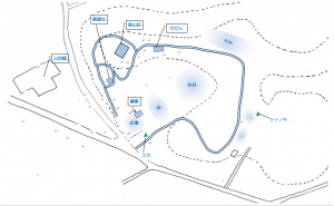 周南公民館裏山遊歩道の地図