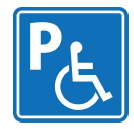 Pの字と、障害者のための国際シンボルマーク
