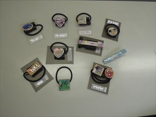 レジン制作の様子