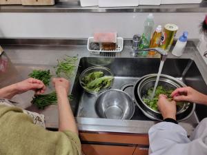 野菜の丁寧な下処理