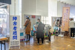 1階ロビー出展の様子