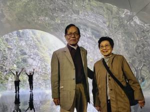 奥さんとのショット