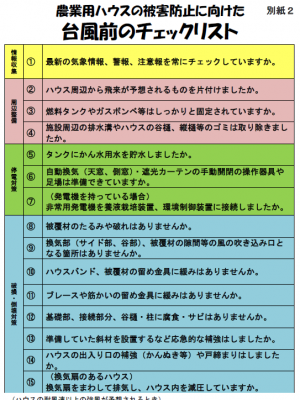  チェックリスト
