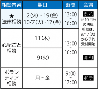 日程表