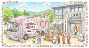 子宮がん集団検診イメージ