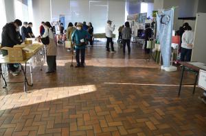 1階ロビー出展の様子