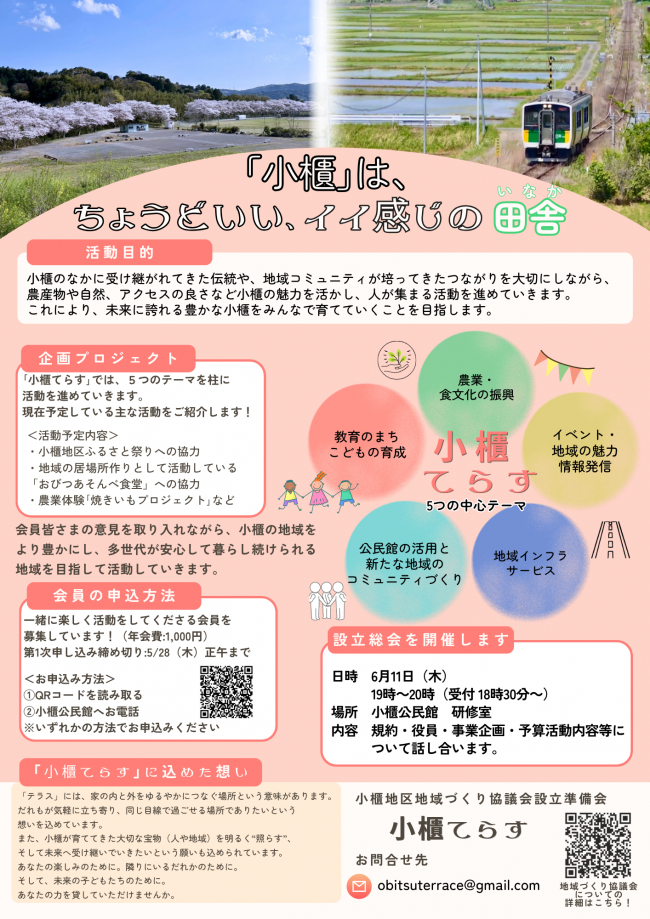 小櫃てらす会員募集ちらし（裏面）