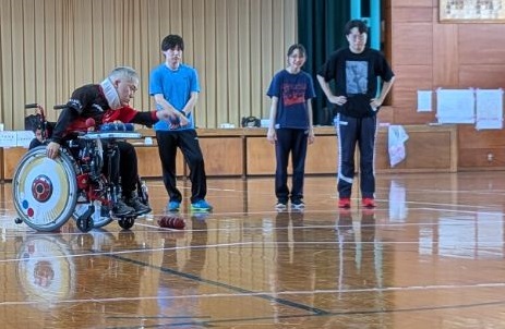 エキシビションマッチ 廣瀬選手の投球