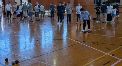 ボッチャ大会の様子
