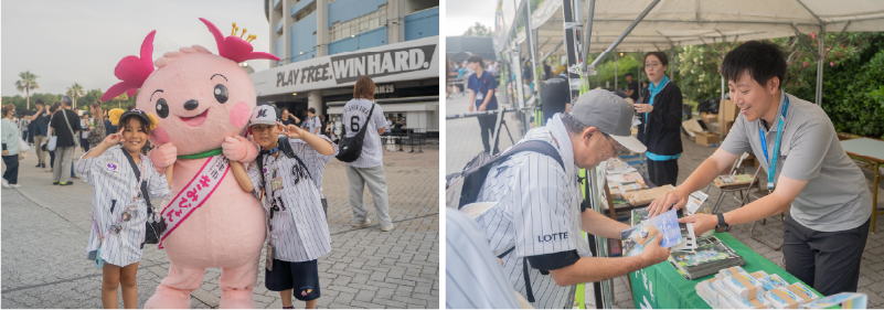 ZOZOマリンスタジアムで君津をPR！ALL FOR CHIBA2026に出展！