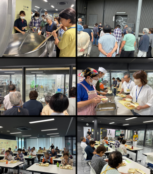 学校給食共同調理場見学の様子