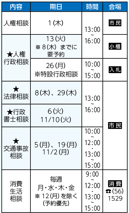 日程表
