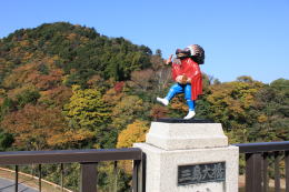 三島大橋上の神楽獅子