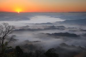 鹿野山の雲海の写真