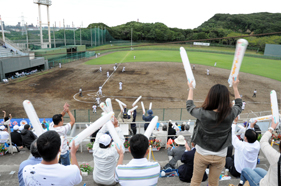 選手の活躍にスタンドも大興奮！！