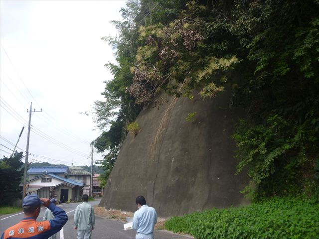 土砂災害危険個所の点検の様子の写真