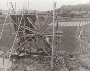 上総掘りで井戸を掘る(君津市俵田-たわらだ)昭和の中ごろ